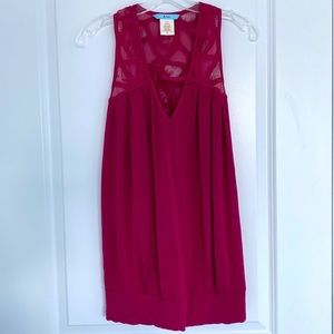 Marciano lace racerback top.